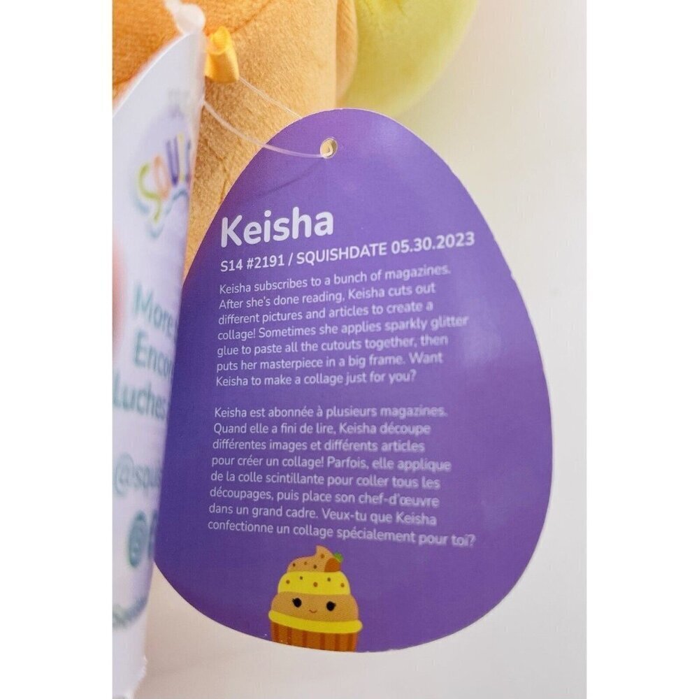 NWT Squishmallows 16" Keisha the Carrot Cupcake Squishdate 5.30.2023 - Picture 8 of 8